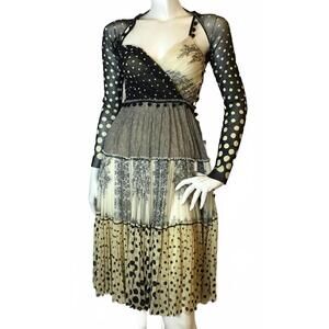 NEW FUZZI women's knit printed sleeveless dress in printed